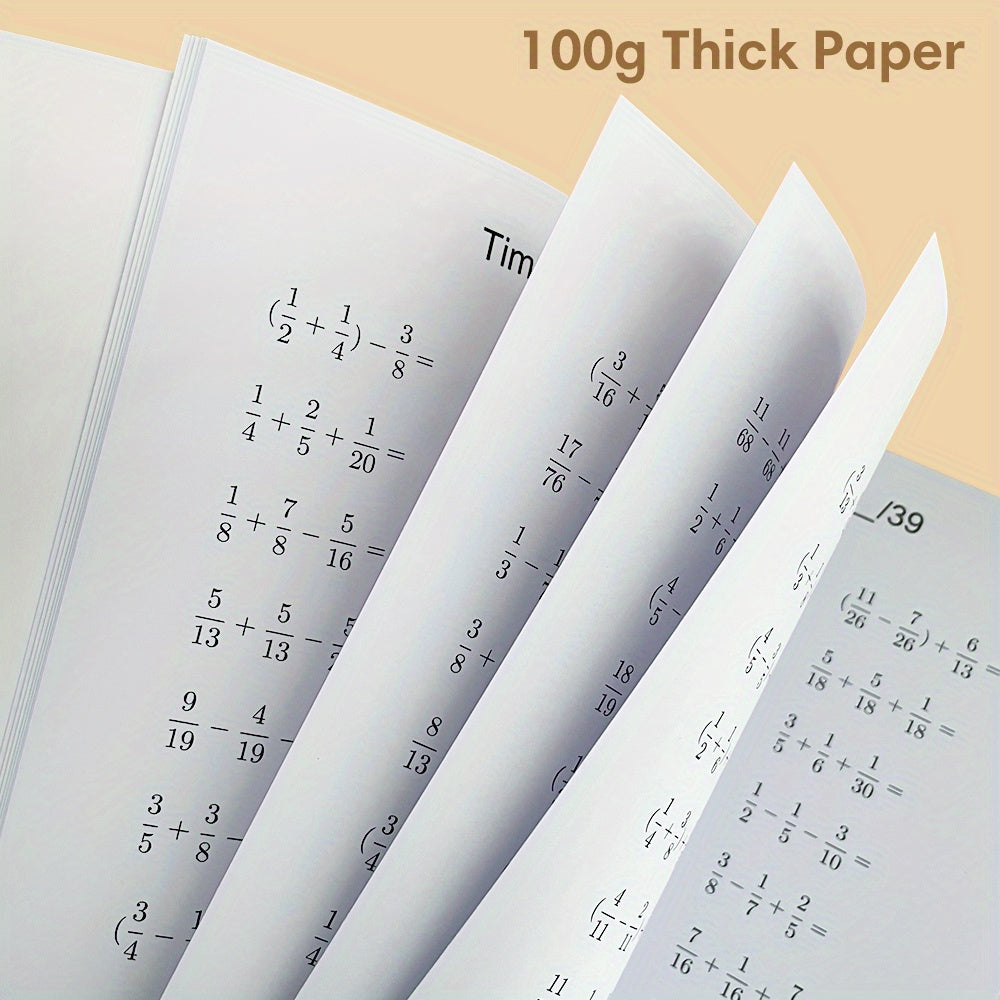 Fractions Addition & Subtraction Workbook: Visuals & Exercises for Grades K-5