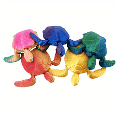 3D Printed Flexible Turtle Laser Octopus Colorful Animals Articulated Figures
