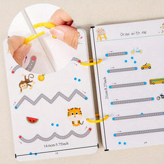 96 Page Reusable Magic Tracking Workbook for Kids with Bold Lines