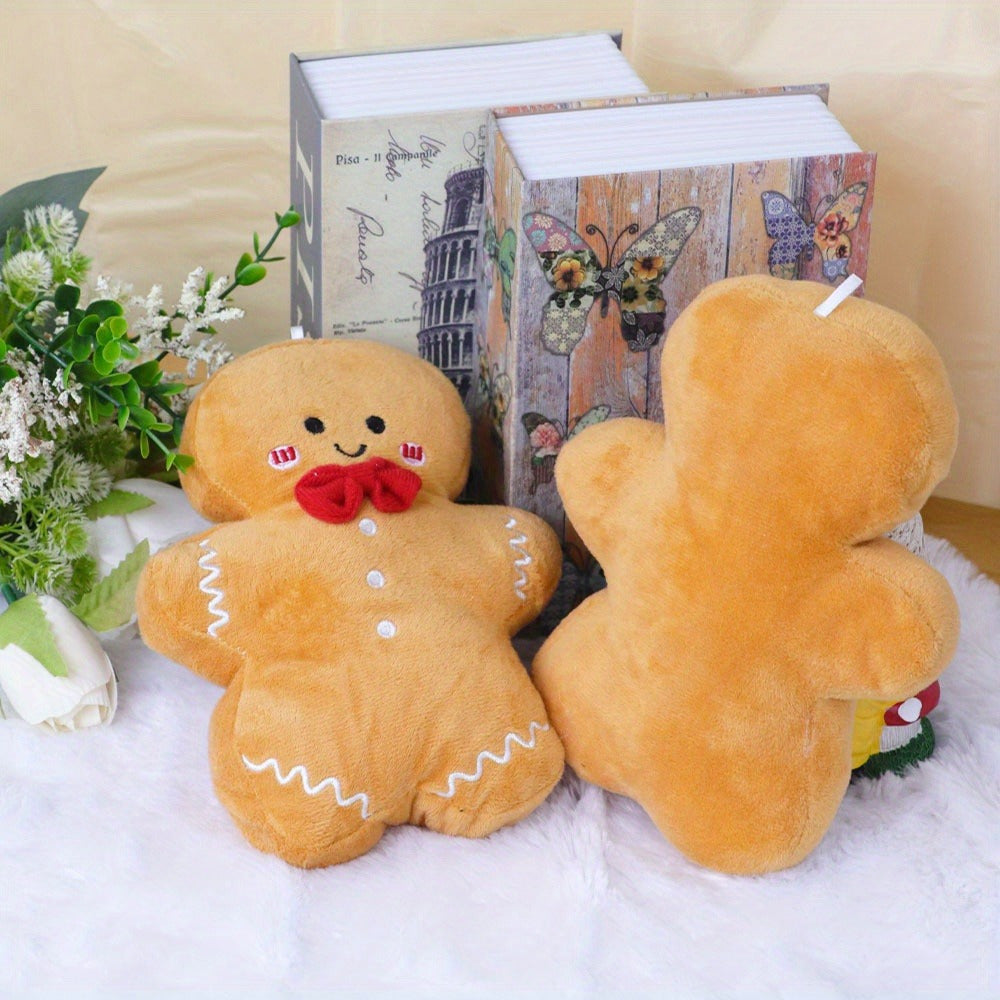 2 Gingerbread Man Plush Toy Decorations