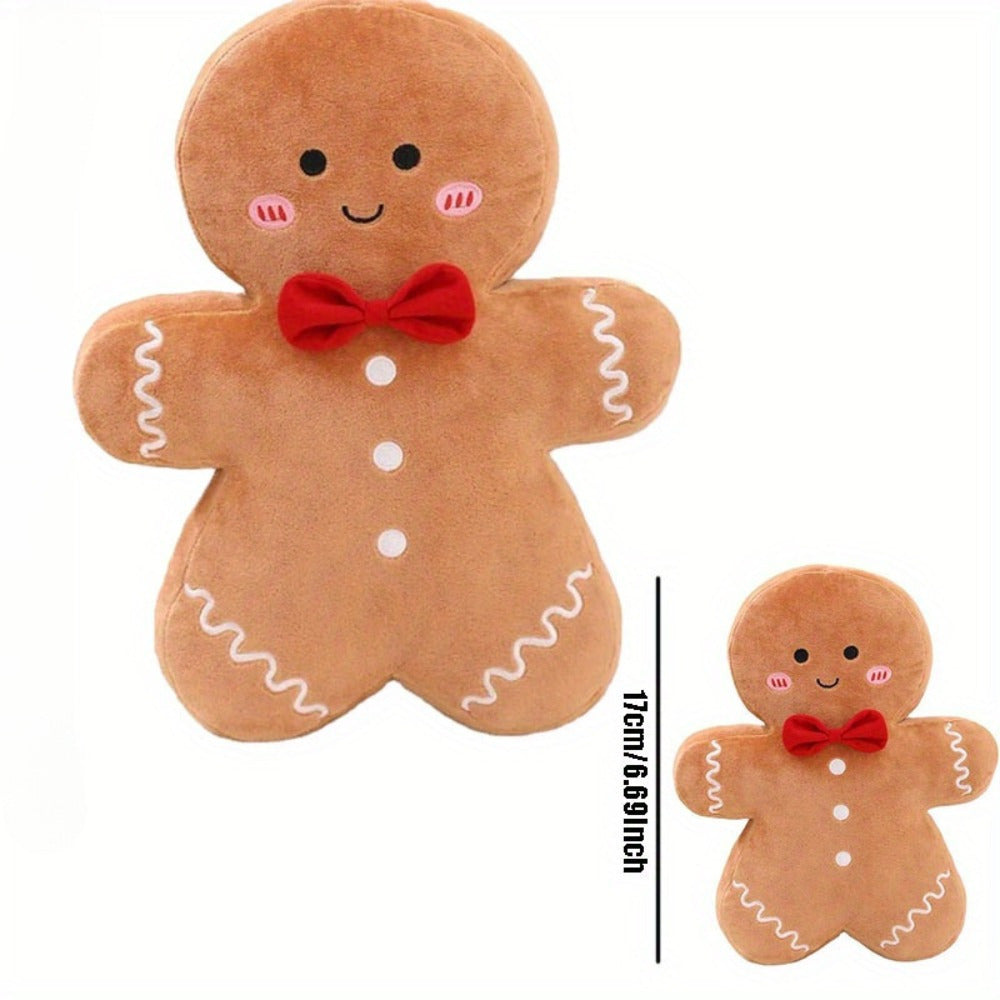 2 Gingerbread Man Plush Toy Decorations