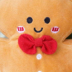 2 Gingerbread Man Plush Toy Decorations
