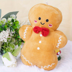 2 Gingerbread Man Plush Toy Decorations