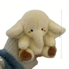 Big Ears Baby Elephant Plush Toy - Soft Polyester Furry Elephant Doll Pendant