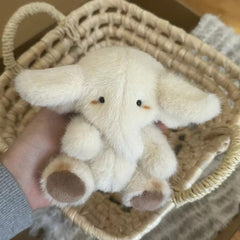 Big Ears Baby Elephant Plush Toy - Soft Polyester Furry Elephant Doll Pendant
