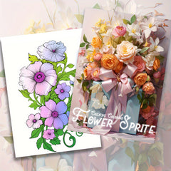 Flower Elf Coloring Book Deluxe Edition Emotional Release Gift 22 Pages 29x20cm