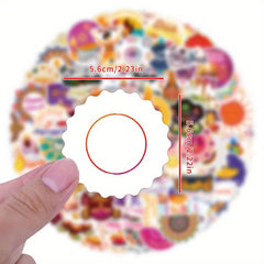 65pcs World Architecture Vinyl Stickers Water Bottles Laptop DIY