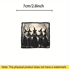 Cartoon Witch Girl Stickers, Self-Adhesive, Matte Finish, Single Use