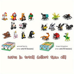 20 Animal Building Blocks Educational Toys Set