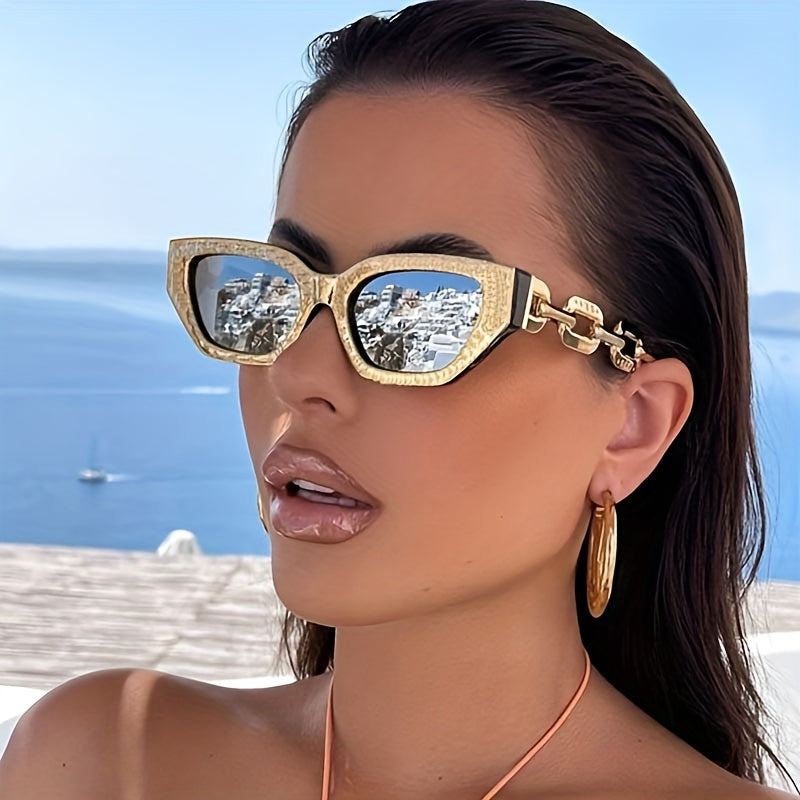Cat Eye Sunglasses Chain Charm Sun Glasses Summer Beach Travel UV400