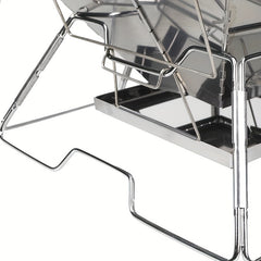 Outdoor Stainless Steel BBQ Stove Square Adjustable
