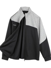Men's Splicing Contrast Zipper Sports Jacket