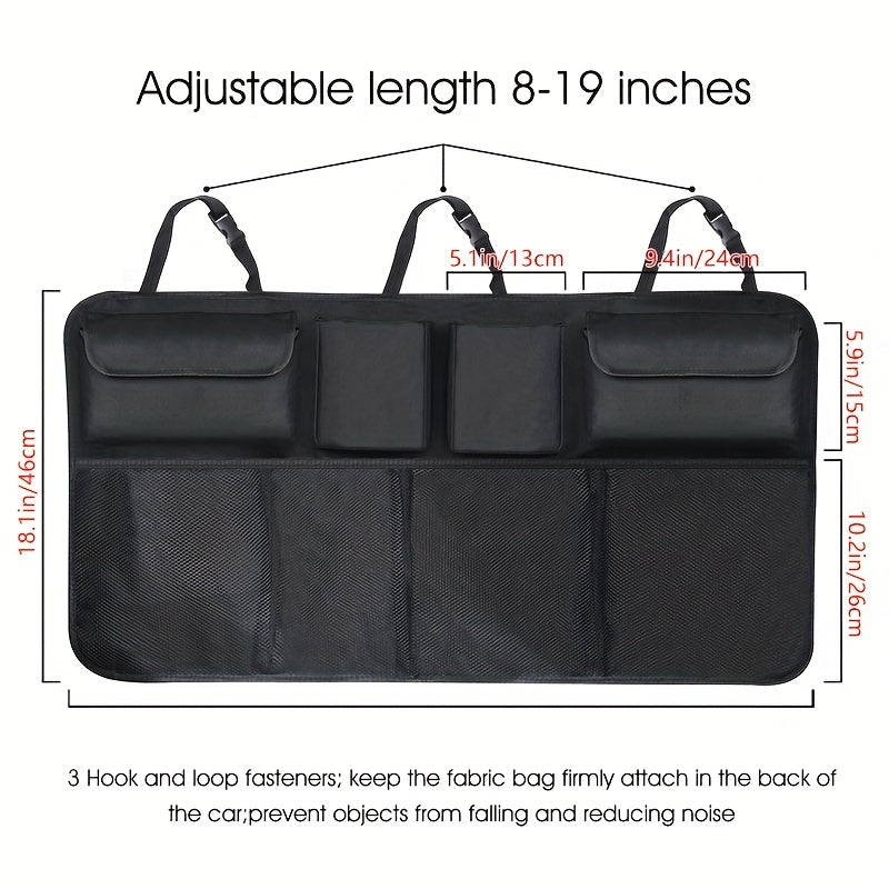 Adjustable Car Trunk Waterproof Storage Bag Organizer High Capacity
