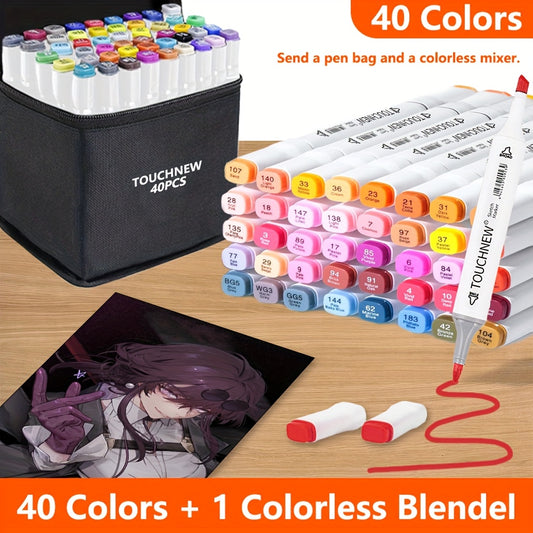 Christmas Dual Tip Waterproof Markers - 40 Colors + 1 Extra