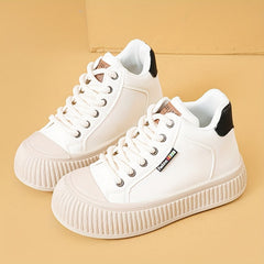 Women's Letter Pattern High Top Board Shoes Outdoor Sneakers