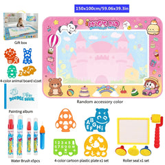 Pink Magic Water Drawing Pad Colorful & Absorbent Watercolor Canvas Mat
