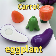 Fun Fruit Cutting Toys Eggplant Carrot Corn Egg