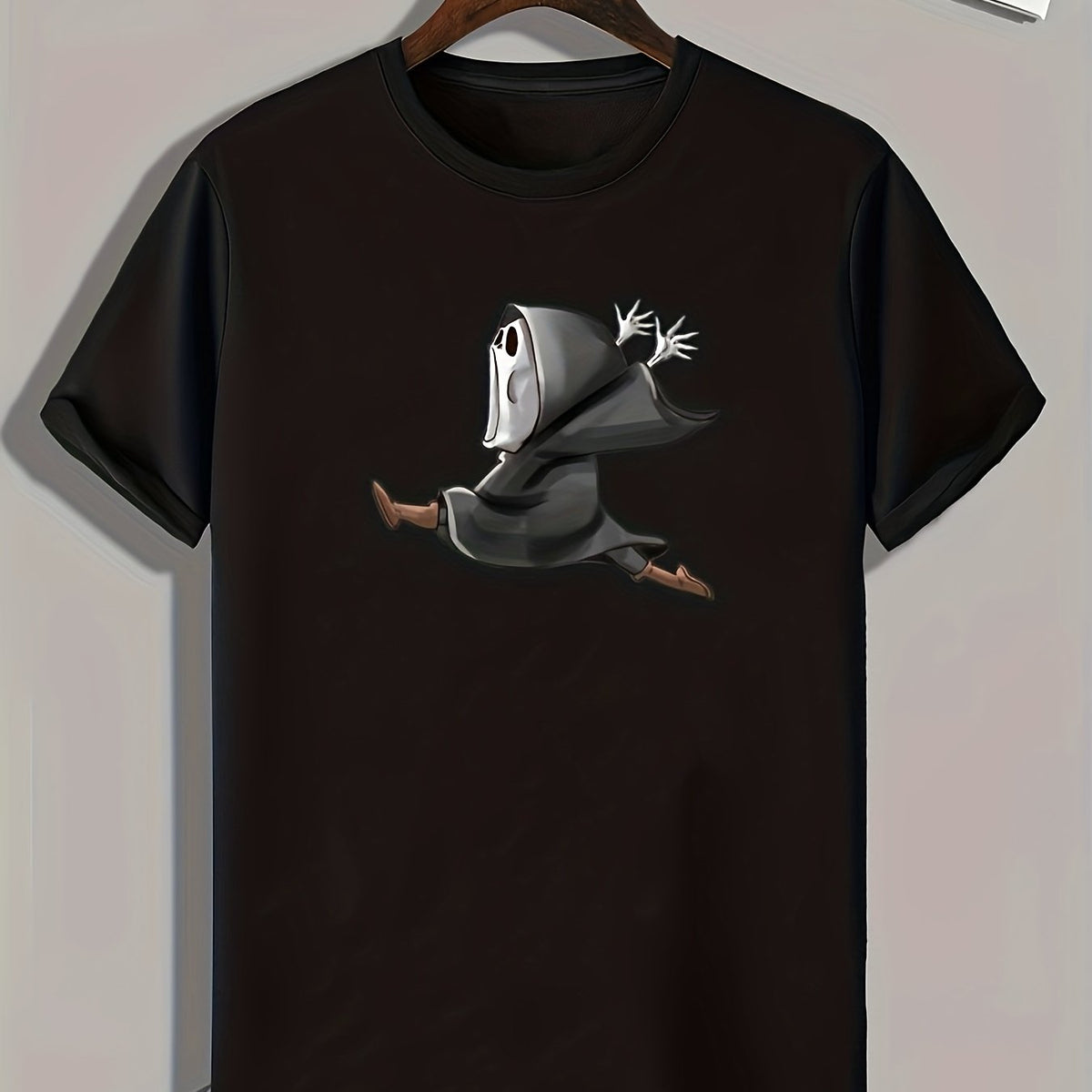 Men's Halloween Ghost Print Graphic T-shirt