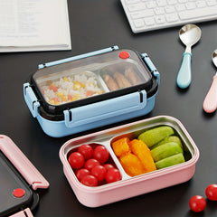 RYBACK Lunch Box 550ml Stainless Steel Bento Box 2 Compartment Food Container