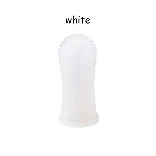 Silicone Pet Toothbrush Finger Cover for Cat Dog Teeth