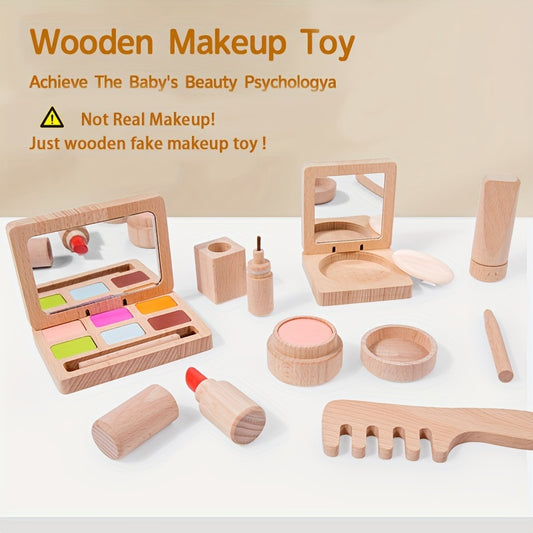 Wooden Play House Makeup Toy for Girls
