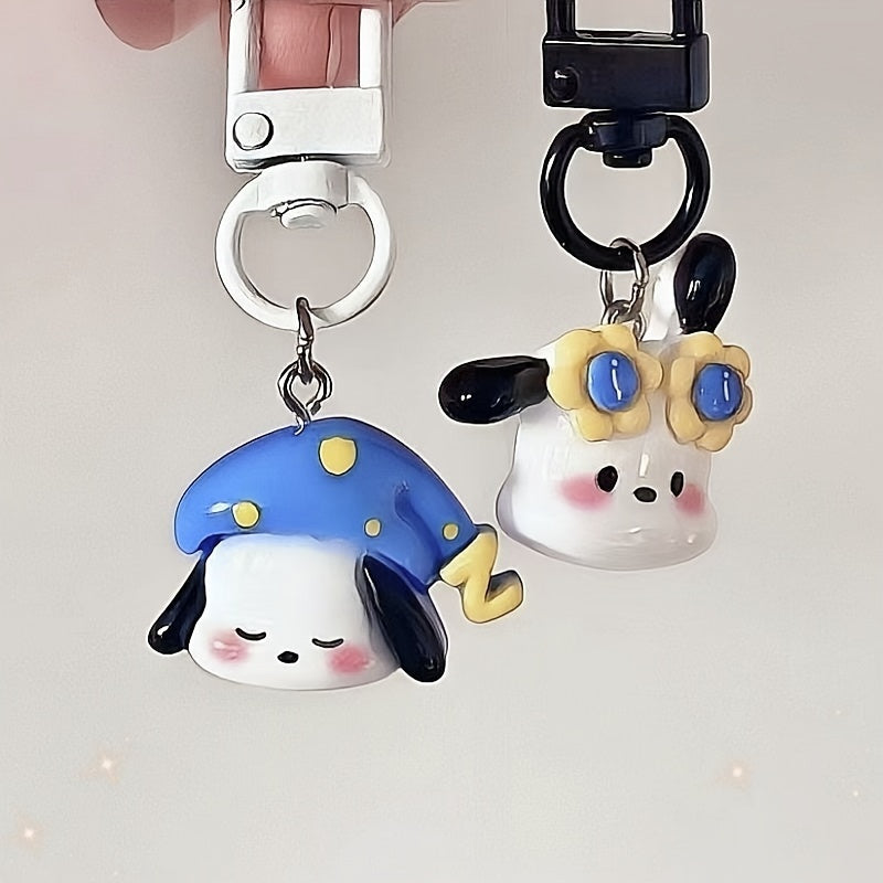 Cartoon Pochacco Dog Keychain Pendant Cute Animal Doll