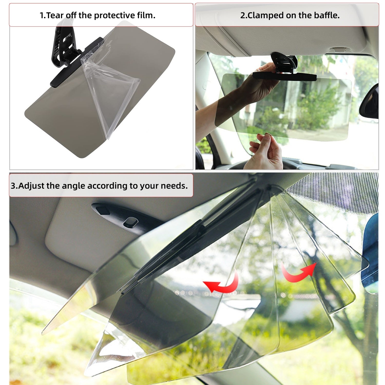 Universal Polarized Car Sun Visor Extension