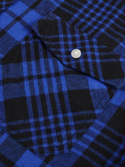 Men's Double Pocket Flannel Plaid Shirt