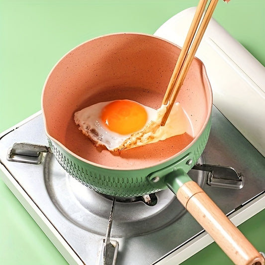 1pc Non Stick Aluminum Maifan Stone Snow Pan for Cooking Noodles Milk Soup