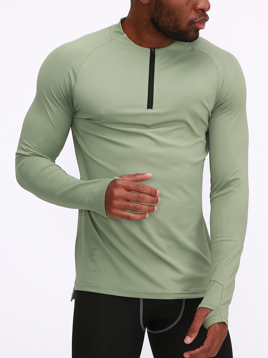 Autumn Fitness Clothes Long Sleeve Quick Drying Breathable Outdoor Running Compr