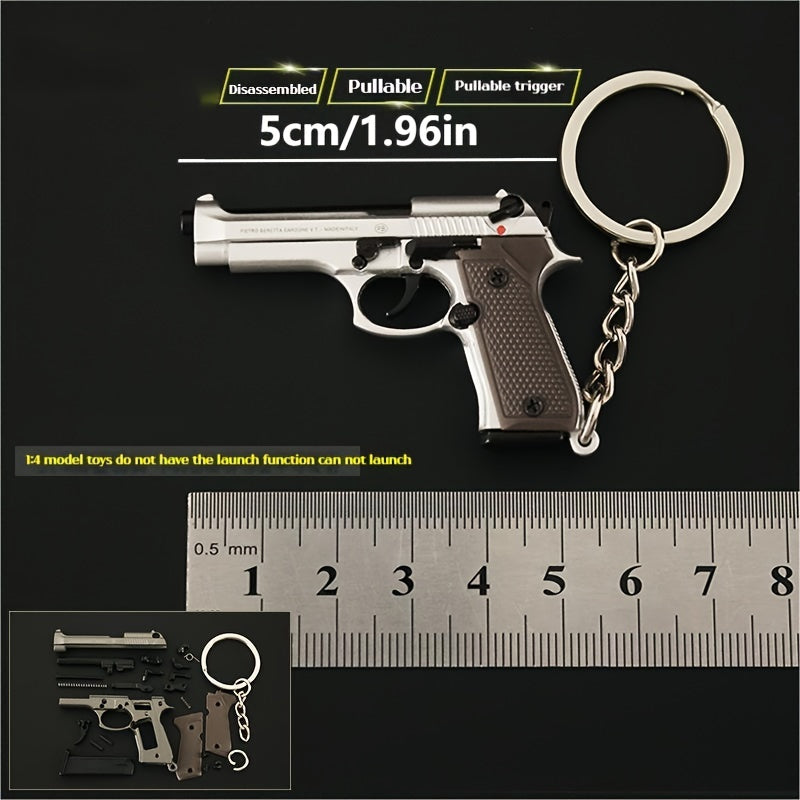 Mini M92F Pistol Toy Model Pendant Removable Assembly Parts