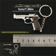 Mini M92F Pistol Toy Model Pendant Removable Assembly Parts
