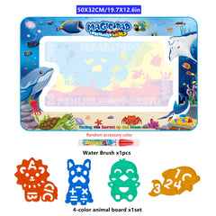 Ocean Themed Magical Painting Mat for Kids Large Water Canvas Art Activity