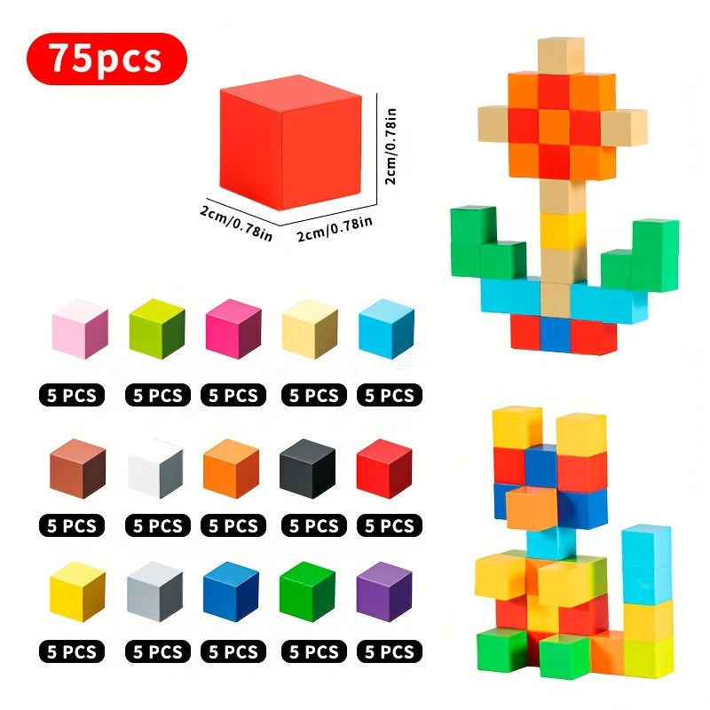 Magnetic Building Blocks DIY Toy 150pcs 15 Colors