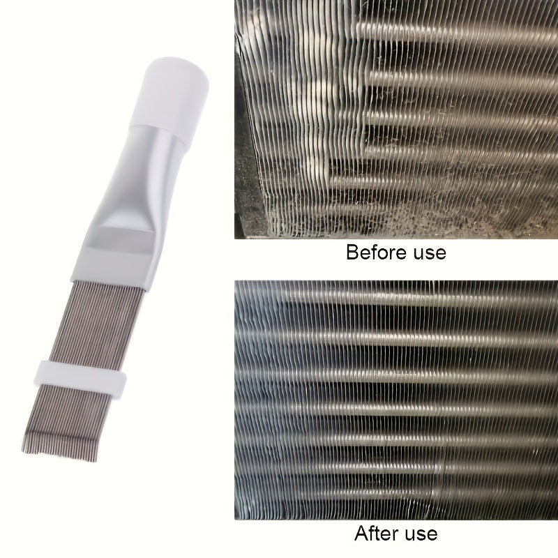 AC Fin Cleaning Comb Stainless Steel Brush Straightener Tool