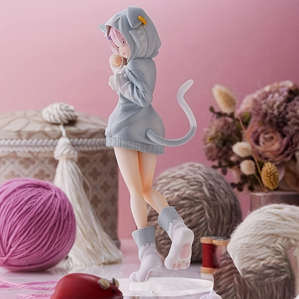Pink Cat Ears Pajamas Anime Action Figure Gift