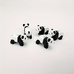 Forest Animal Building Blocks Set - Panda, Bear, Fox, Mouse - Educational Toy