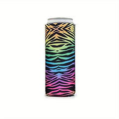 4 Pcs Rainbow Neoprene Slim Can Cooler For 12oz Skinny Cans