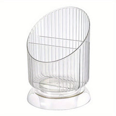 3 Compartment Makeup Brush Holder for Desk Vanity Bathroom