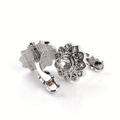 French Cufflinks Rhinestone Cuff Nails Pair