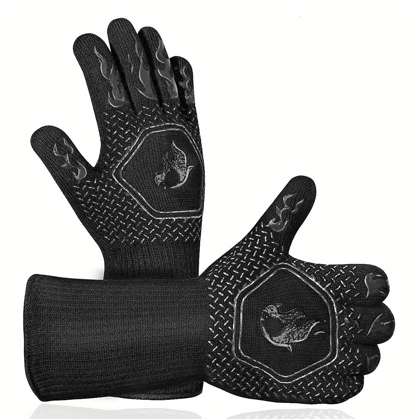 Heat Resistant Protective Mitts 1472 F Silicone Gloves