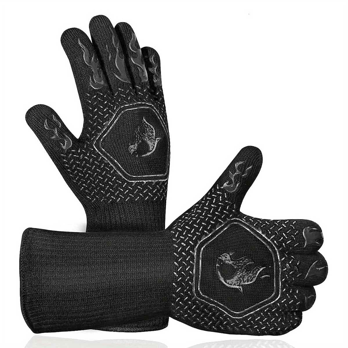 Heat Resistant Protective Mitts 1472 F Silicone Gloves