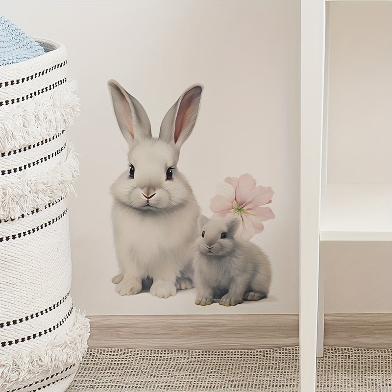 Rabbit Wall Decal Peel And Stick Removable Wall Sticker