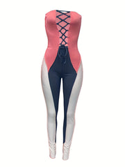 Block Tube Jumpsuit Casual Women's Clothing