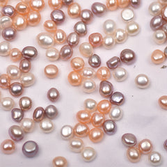 2pcs 7 8mm Freshwater Baroque Non-Porous Pearls DIY Accessories