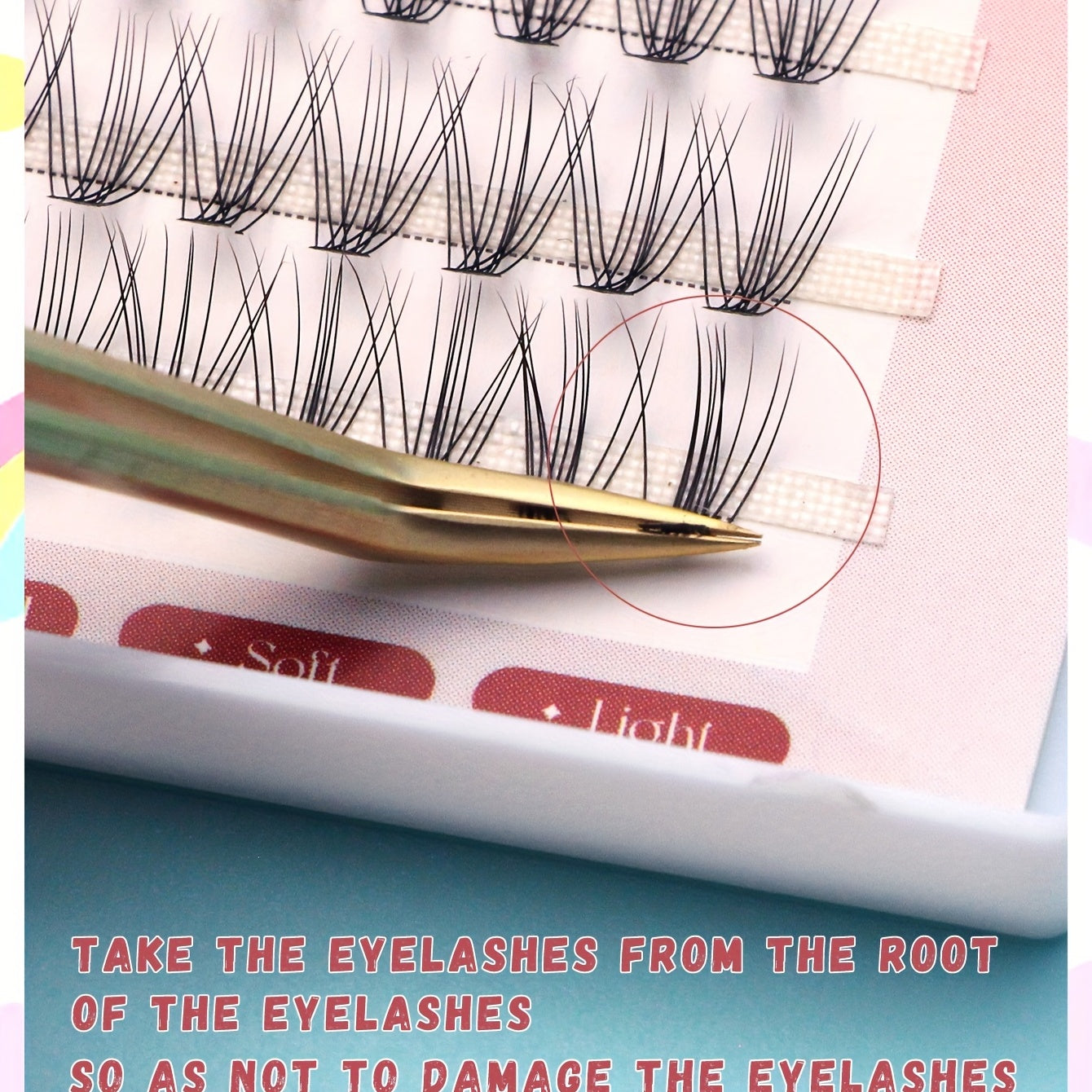 60 Cluster Lashes 0 01 C Curl Faux Mink Eyelash Extensions