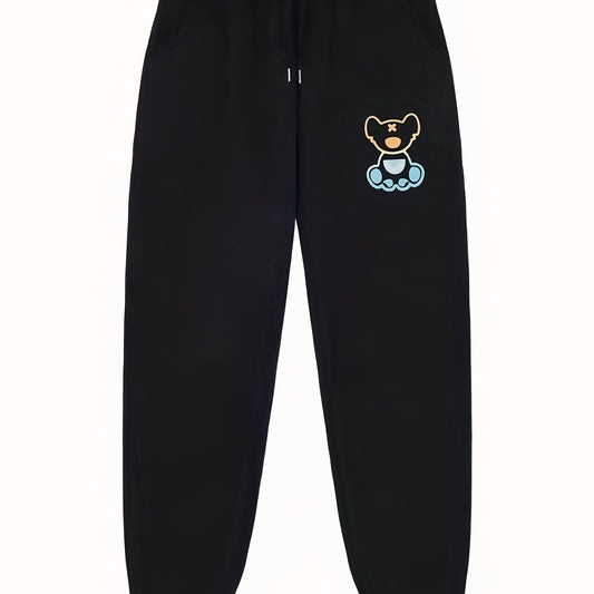 Bear Pattern Joggers Men's Casual Pants Sweatpants