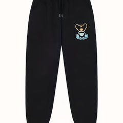 Bear Pattern Joggers Men's Casual Pants Sweatpants
