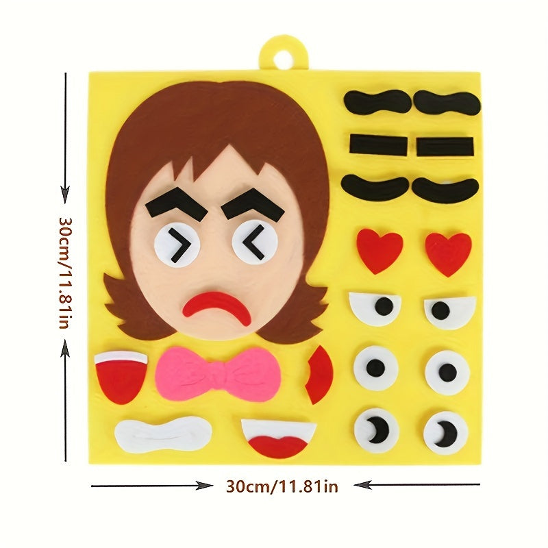 Funny Change Face Puzzle Game Montessori Learning Toy for Kids