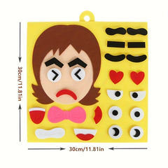Funny Change Face Puzzle Game Montessori Learning Toy for Kids